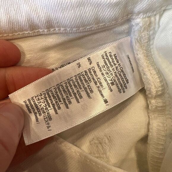 Madewell The High-Rise Slim Boyjean Boyfriend Jeans in Tile White Size 27” - Picture 10 of 13